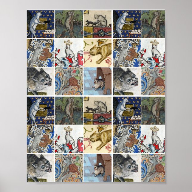 Poster Quel Chat Médiéval Êtes-Vous Aujourd'Hui ? (Devant)