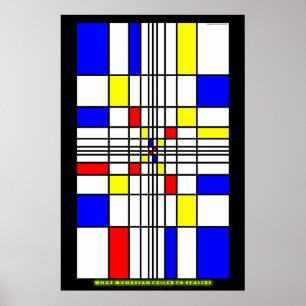 Poster Quel Mondrian n'a pas réalisé