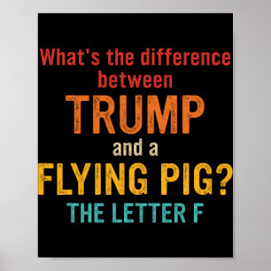Poster Quelle est la différence entre Trump et un P volan