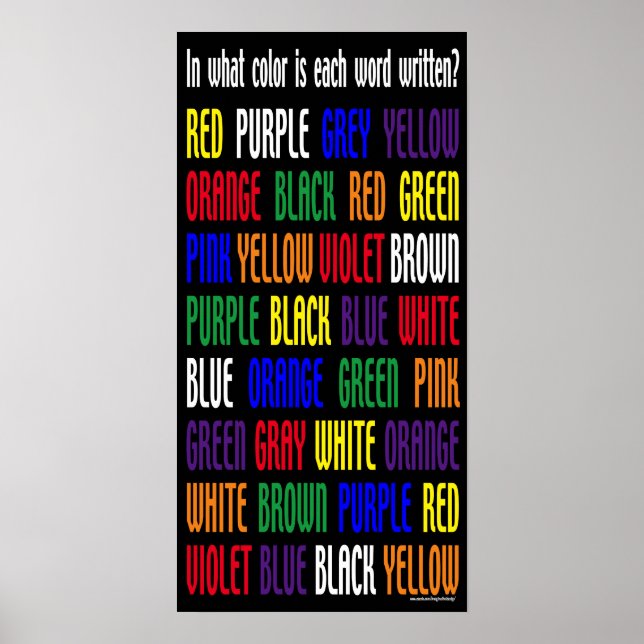 Poster Quelle est ma couleur ? (Devant)