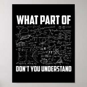 Poster Quelle Partie De Ne Comprenez-Vous Pas _ Drôle Tea