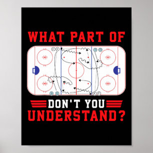 Poster Quelle partie du hockey ne comprenez-vous pas le h