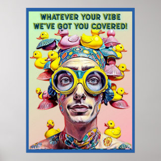 POSTER QUELLE QUE SOIT VOTRE VIBE NOUS VOUS COUVRONS