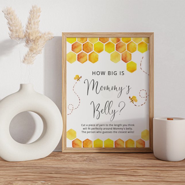 Poster Quelle taille est le signe de l'abeille de maman ? (Créateur téléchargé)