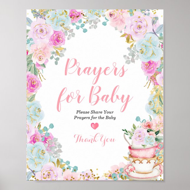 Poster Quelque chose de sucré brasse des prières pour béb (Devant)
