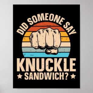 Poster Quelqu'Un A Dit Knuckle Sandwich