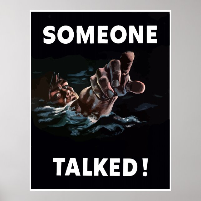 Poster Quelqu'un a parlé — Frontière (Devant)