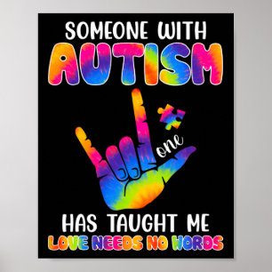 Poster Quelqu'Un Avec L'Autisme M'A Enseigné La Sensibili