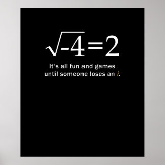 Poster Quelqu'un perd un maths drôle