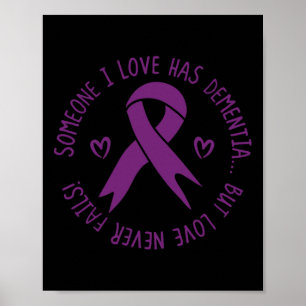 Poster Quelqu'Un Que J'Aime A Démence Sensibilisation Alz