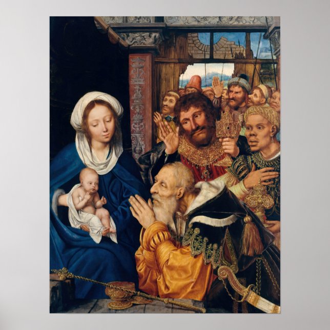 Poster Quentin Matsys - L'Adoration du Magi (Devant)
