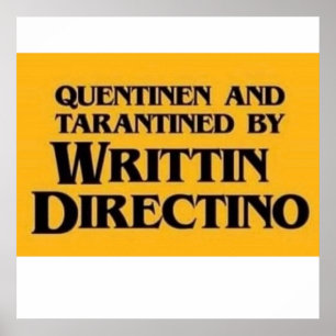 Poster Quentin Tarantino