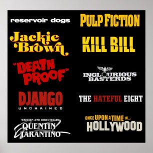 Poster quentin tarantino  filmography