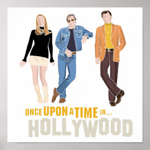 Poster Quentin Tarantino Il Était Une Fois À Hollywood Mi