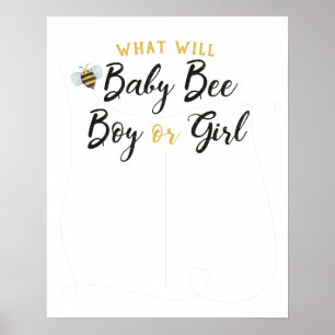 Poster Qu'est-ce que Baby Bee Genre Révéler l'affiche de 