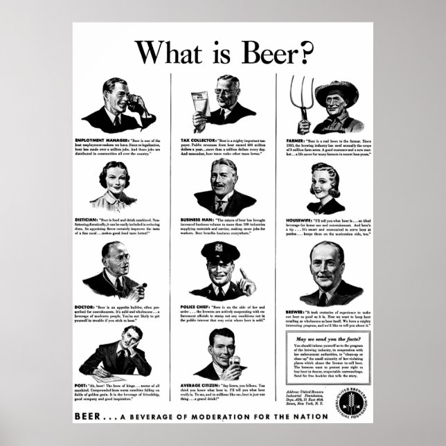 Poster Qu'est-ce que la bière ? (Devant)