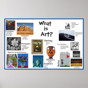 Poster Qu'est-ce que l'art ? Salle d'art