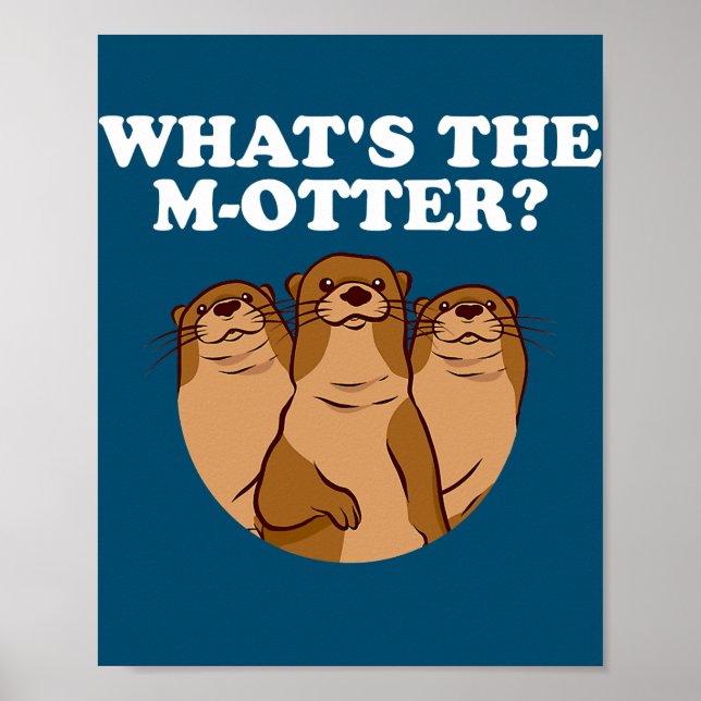 Poster Qu'est-ce que le papa M Otter plaisante Otter Love (Devant)
