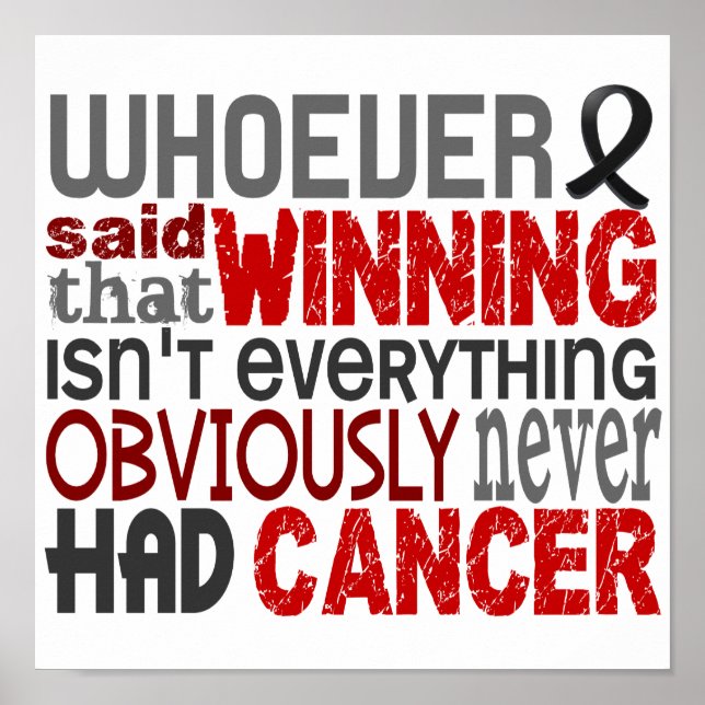 Poster Qui A Dit Le Cancer De La Peau (Devant)