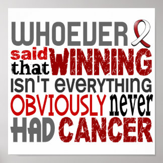 Poster Qui A Dit Le Cancer De La Tête Et Du Cou