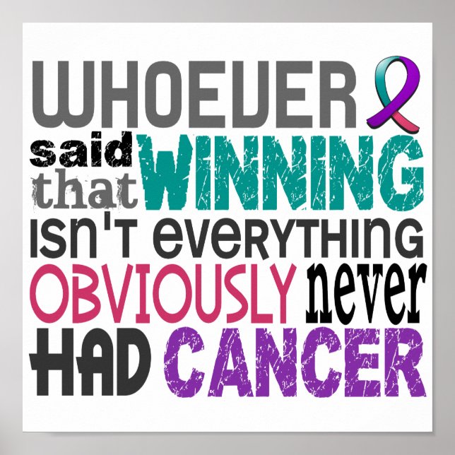 Poster Qui A Dit Le Cancer Du Thyroïde (Devant)
