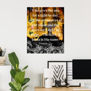 Poster Qui donne le soleil pour lumière le jour