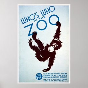 Poster Qui est qui dans le zoo