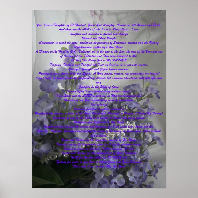 Poster Qui je suis (Devant)