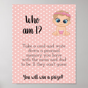 Poster Qui suis-je ? Bébé fille