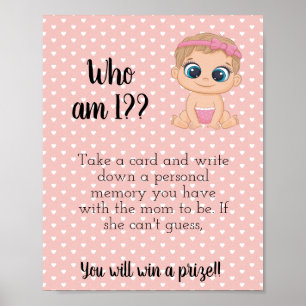Poster Qui suis-je ?Bébé fille