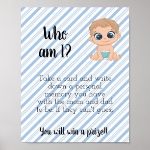 Poster Qui suis-je ? Bébé garçon