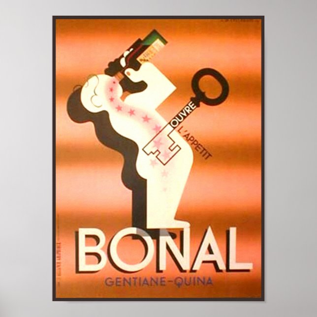 Poster Quina vintage de Gentiane (Devant)