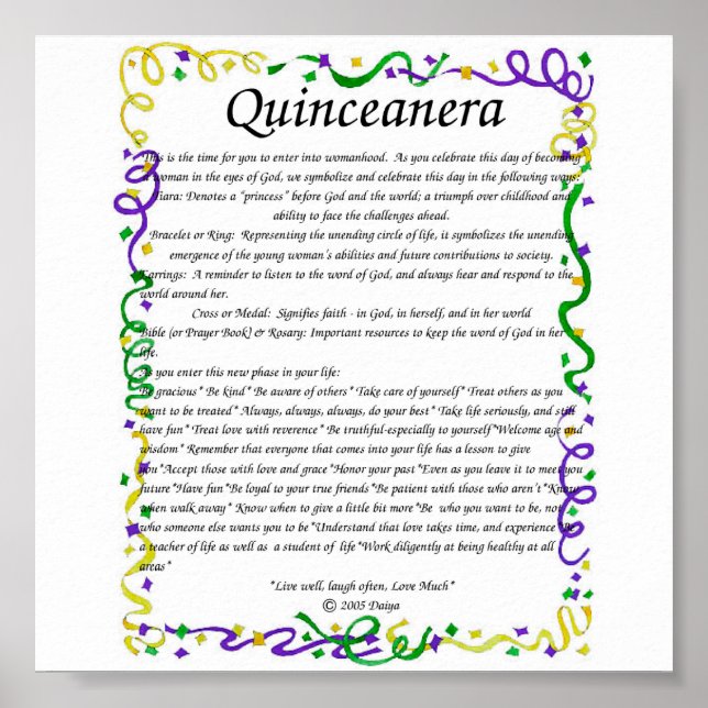 Poster quinceanera (Devant)