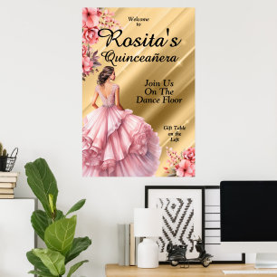 Poster Quinceanera colorée