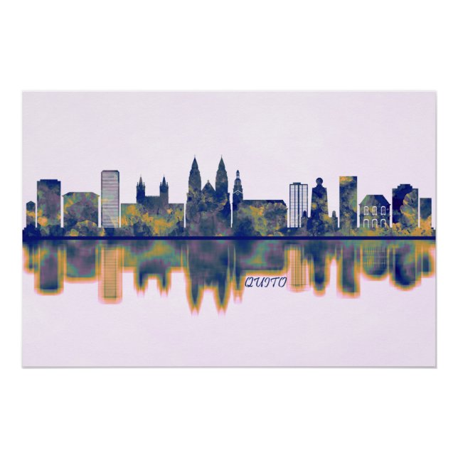 Poster Quito Skyline (Devant)