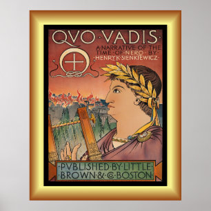 Poster Quo Vadis, Nero, Rome, Henry Sienkiewicz ~