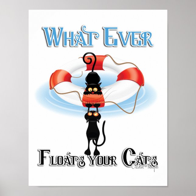 Poster Quoi de neuf flotte vos chats (Devant)