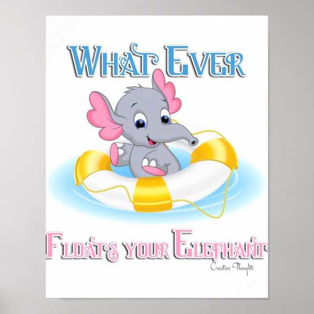 Poster Quoi qu'il flotte votre éléphant 3 (Devant)