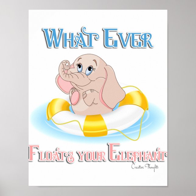 Poster Quoi qu'il flotte votre éléphant 4 (Devant)