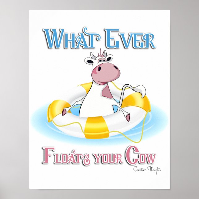 Poster Quoi qu'il flotte votre vache 2 (Devant)