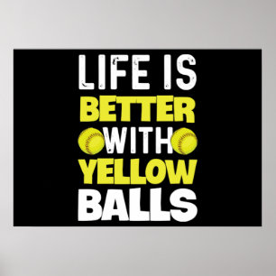 Poster Quota de softball pour lanceur de softball