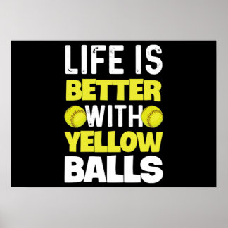 Poster Quota de softball pour lanceur de softball