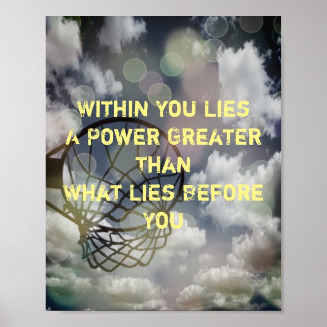 Poster Quote-ball Motivation Picture (Devant)