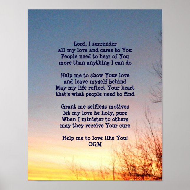 Poster quotidien de prières (Devant)