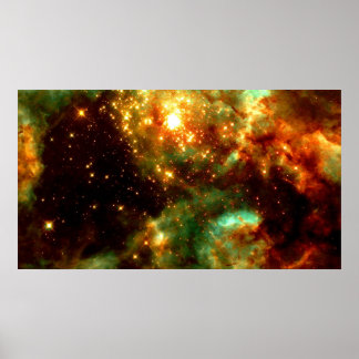 Poster R136 - Un amas d'étoiles massives à Doradus Nebula