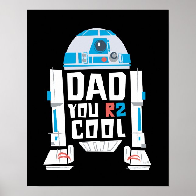 Poster R2-D2 | Dad You R2 Cool (Devant)