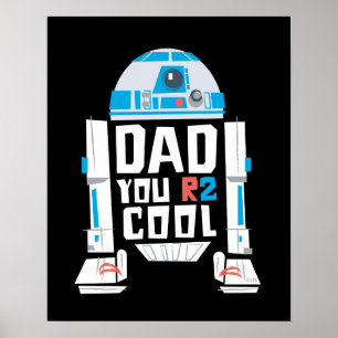 Poster R2-D2   Papa tu es R2 cool