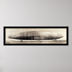 Poster R34 Photo Blimp Dirigible 1910