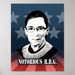 Poster R.B.G. notoires - Ruth Bader Ginsburg