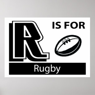 Poster R Is For Rugby